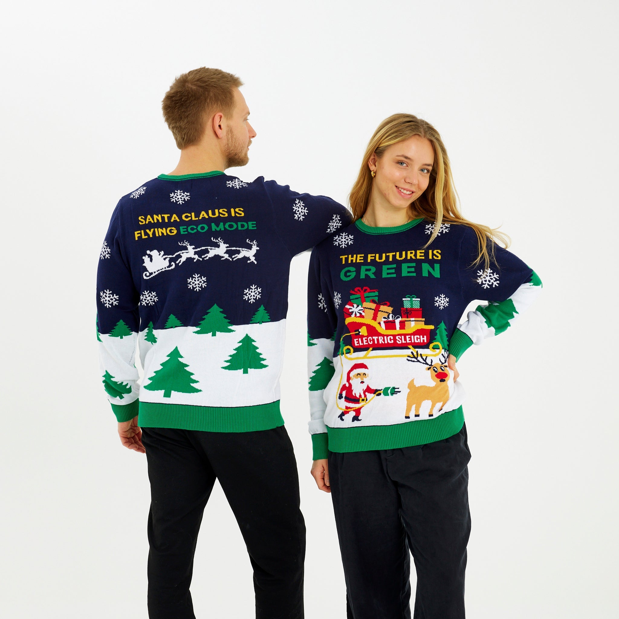 The Electric Christmas Sweater - Heren.